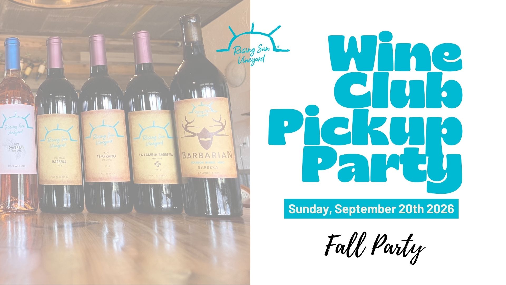 Wine Club Fall Pickup Party