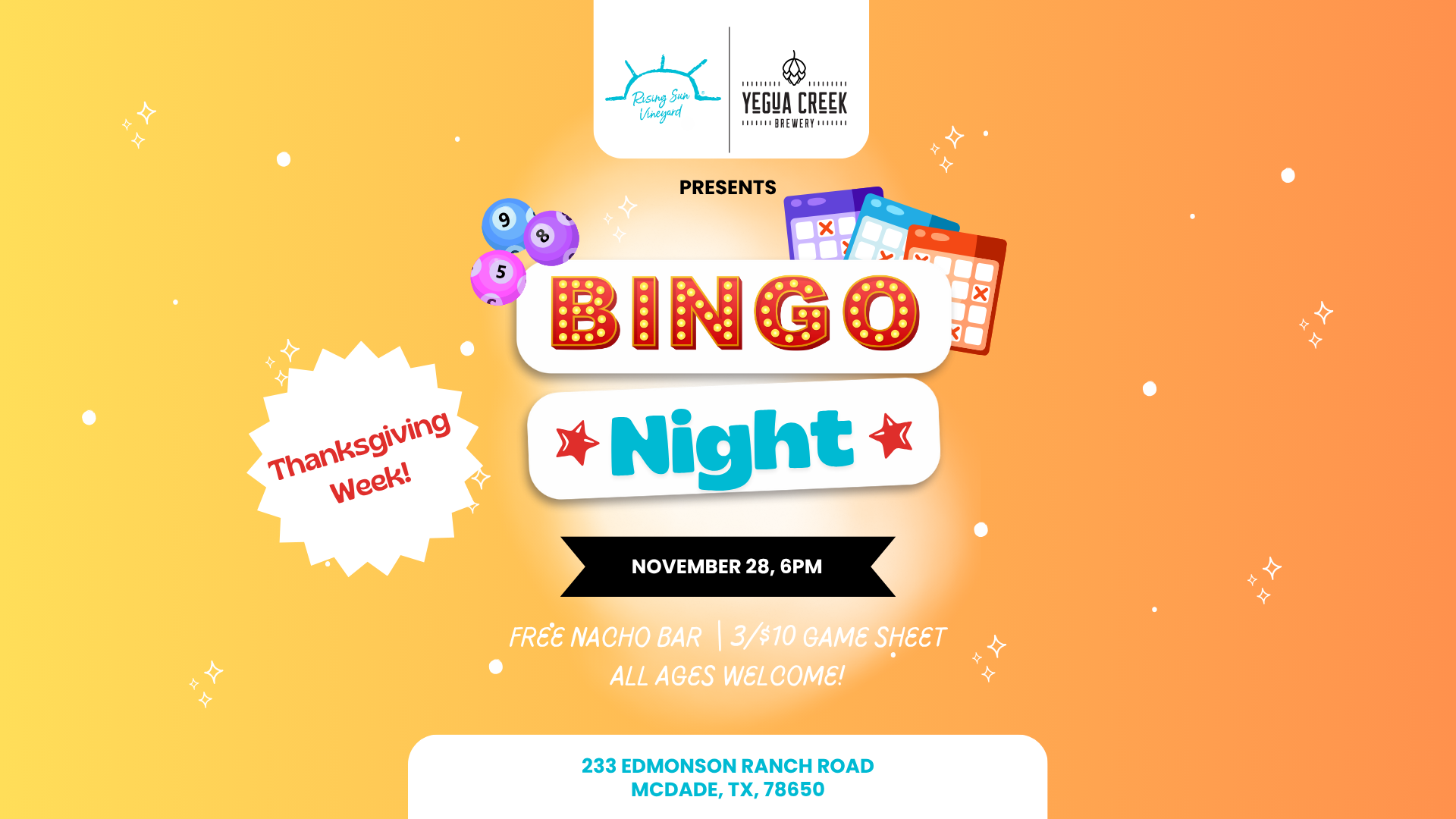 BINGO Night: Black Friday BINGO