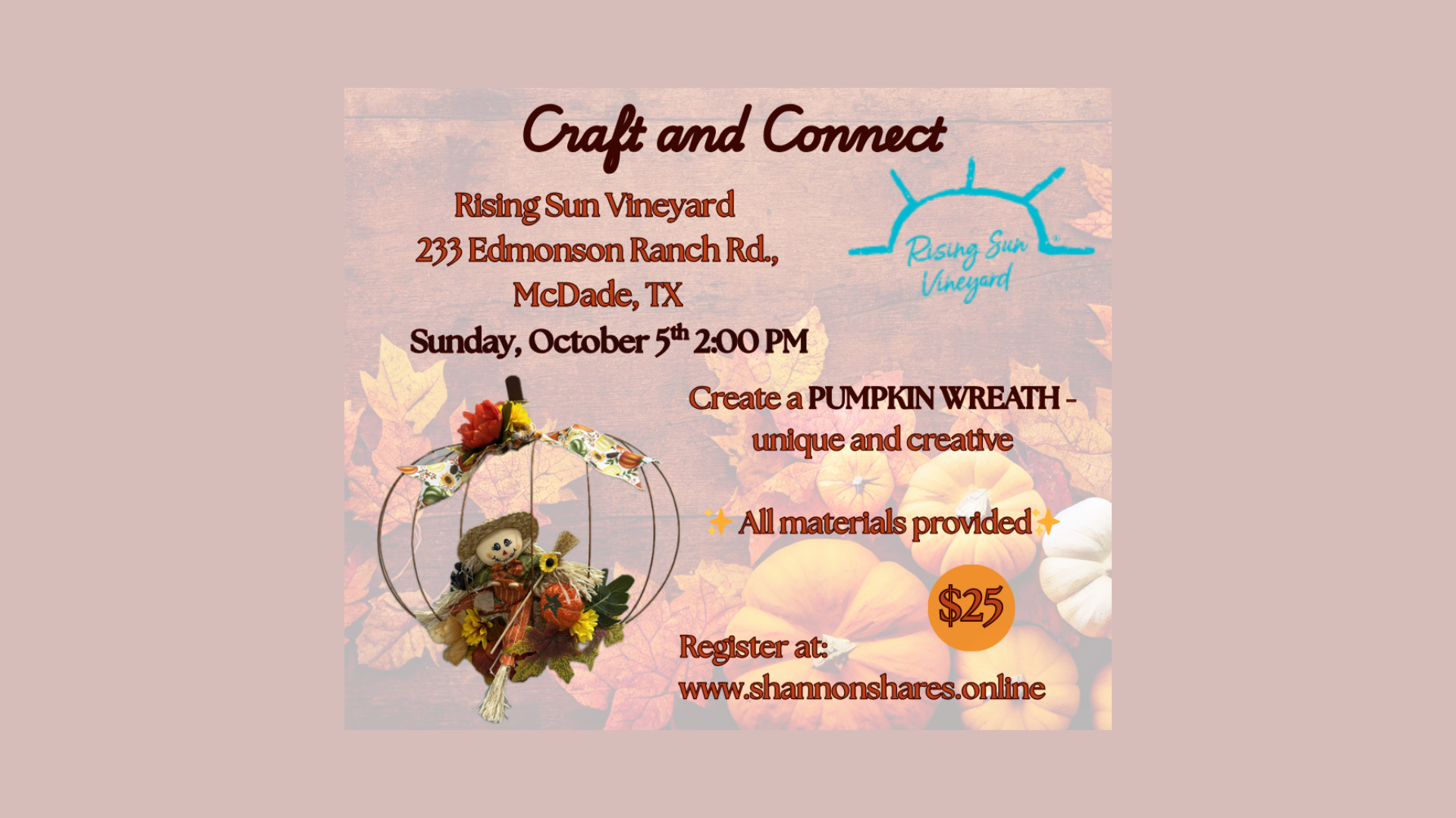 Craft and Connect: Pumpkin Wreath DIY